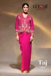 Taj By Gulzar Crepe Beautiful Beads Work Online Designer Indo Westerns Wholesale